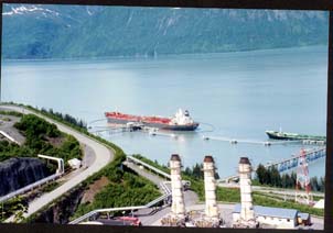 Alayska Pipline Terminal in Valdez, Alaska