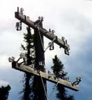 pole on the Yukon Territory side of the boarder